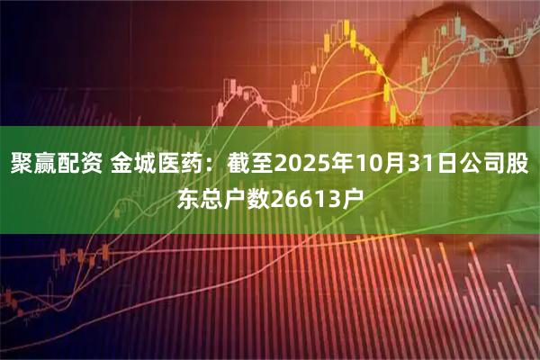 聚赢配资 金城医药：截至2025年10月31日公司股东总户数26613户